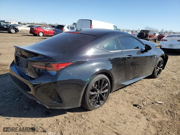 2021 Lexus RC with VIN JTHGZ5DC3M5010504, listed as a Copart auction lot 44795244 with 18,008 mi miles. Bid and sale history available at carsss.com. Image 3.