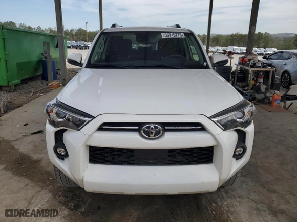 2022 Toyota 4Runner SR5 with VIN JTEEU5JR4N5264977, listed as a Copart auction lot 50719775 with 47,598 mi miles and Salvage Title. Bid and sale history available at carsss.com. Image 5.
