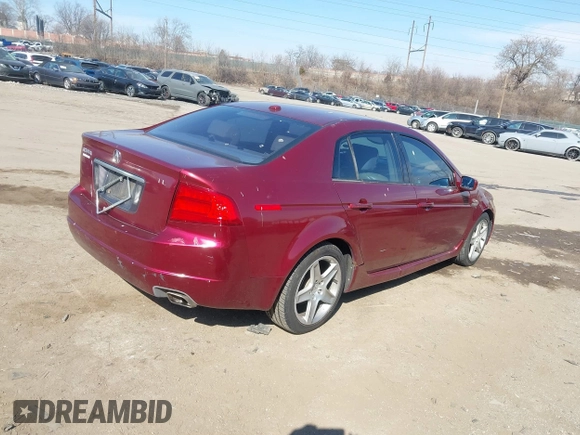2005 Acura TL with VIN 19UUA66275A059639, listed as a IAAI auction lot 41660689 with 183,845 mi miles. Bid and sale history available at carsss.com. Image 4.