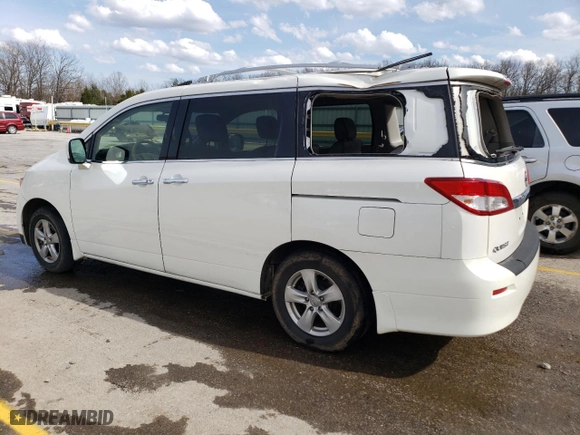 2014 Nissan Quest SV with VIN JN8AE2KP5E9105443, listed as a Copart auction lot 49068224 with 54,169 mi miles and Salvage Title. Bid and sale history available at carsss.com. Image 2.