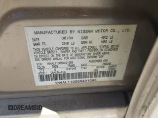 2005 Nissan Altima 2.5 S with VIN 1N4AL11D05N401065, listed as a IAAI auction lot 40482251 with 189,035 mi miles. Bid and sale history available at carsss.com. Image 9.