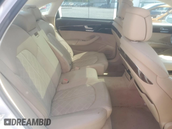 2014 Audi A8 4.0T with VIN WAUR2AFDXEN010107, listed as a Copart auction lot 62056544 with 85,450 mi miles and Non repairable. Bid and sale history available at DreamBid. Image 10.