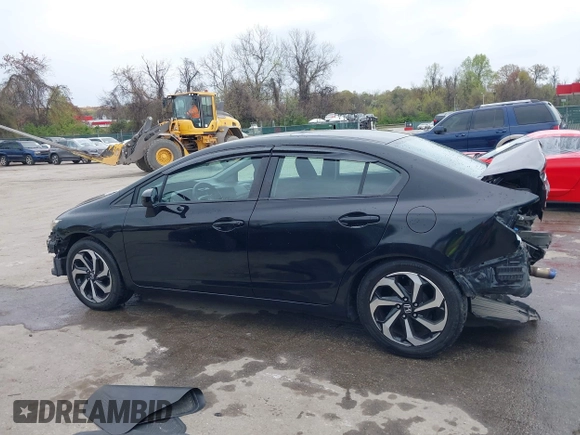 2015 Honda Civic Sedan LX with VIN 19XFB2F55FE032171, listed as a IAAI auction lot 41998655 with 116,857 mi miles. Bid and sale history available at carsss.com. Image 15.