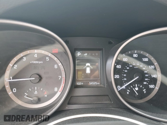 2017 Hyundai Santa Fe 2.4L z VIN 5XYZT3LB2HG392689, wystawiony jako Copart lot #59354795 z przebiegiem 54 525 mil mil oraz Szkoda całkowita • Salvage title. Historia ofert i sprzedaży dostępna na DreamBid. Obrazek 9.