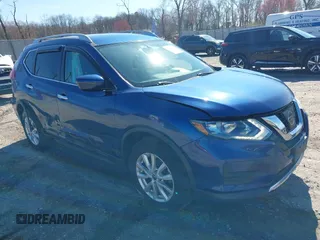 2017 Nissan Rogue SL with VIN 5N1AT2MV7HC884702, listed as a IAAI auction lot 41875438 with 107,738 mi miles. Bid and sale history available at carsss.com. Image 1.