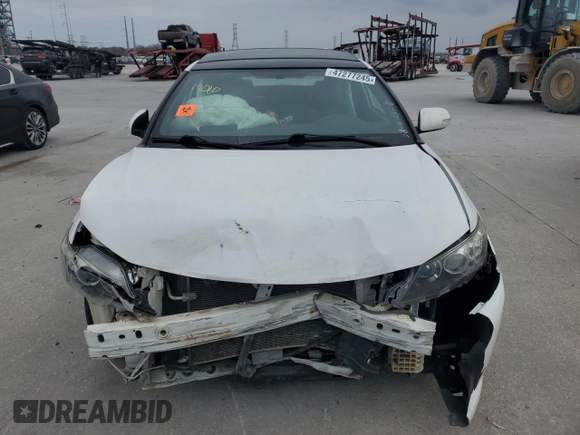 2012 Scion tC with VIN JTKJF5C78C3030027, listed as a Copart auction lot 47277245 with 0 mi miles and Salvage Title. Bid and sale history available at carsss.com. Image 5.