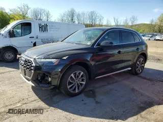 2023 Audi Q5 S line Premium with VIN WA1GAAFY7P2128954, listed as a Copart auction lot 54409995 with 25,489 mi miles and Salvage title. Bid and sale history available at DreamBid. Image 1.