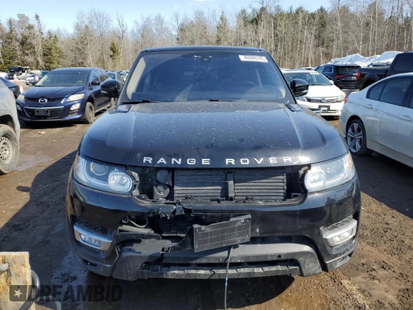 2017 Land Rover Range Rover Sport HSE with VIN SALWR2FK9HA135402, listed as a Copart auction lot 46088745 with 201,479 mi miles and Clean Title. Bid and sale history available at carsss.com. Image 5.