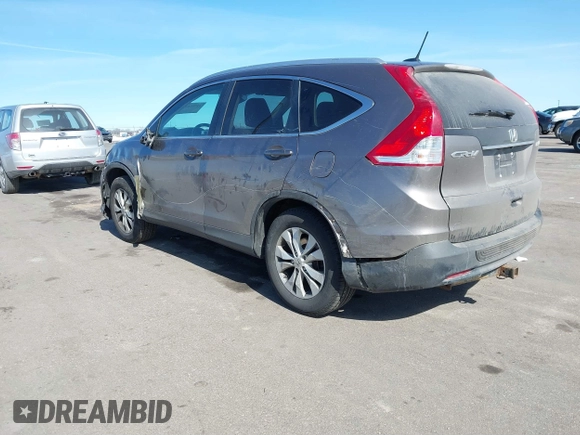 2012 Honda CR-V EX-L with VIN 5J6RM4H78CL017629, listed as a IAAI auction lot 41781636 with 212,279 mi miles. Bid and sale history available at carsss.com. Image 3.