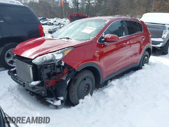 2018 Kia Sportage LX with VIN KNDPMCAC4J7311436, listed as a IAAI auction lot 41536094 with 109,213 mi miles. Bid and sale history available at carsss.com. Image 18.
