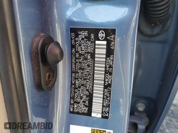 2004 Toyota Prius with VIN JTDKB20U540003337, listed as a Copart auction lot 52456405 with 254,216 mi miles and Salvage Title. Bid and sale history available at carsss.com. Image 15.