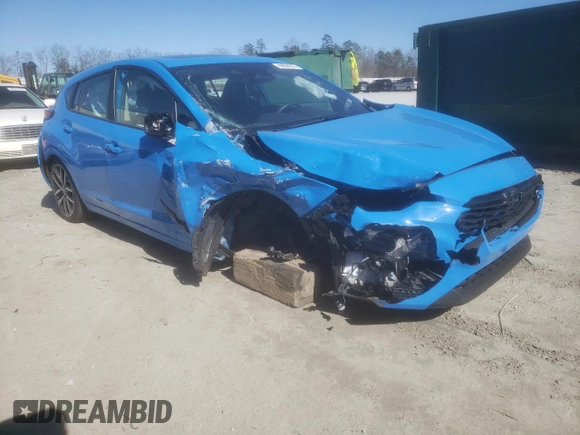 2024 Subaru Impreza Sport with VIN JF1GUAFC5R8867246, listed as a Copart auction lot 48004835 with 155,472 mi miles and Salvage Title. Bid and sale history available at carsss.com. Image 4.