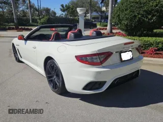 2018 Maserati GranTurismo Convertible Sport with VIN ZAM45VMA9J0312270, listed as a Copart auction lot 46083055 with 18,080 mi miles and Clean Title. Bid and sale history available at carsss.com. Image 4.