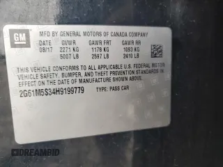 2017 Cadillac XTS Luxury z VIN 2G61M5S34H9199779, wystawiony jako Copart lot #54131845 z przebiegiem 110 571 mil mil oraz Szkoda całkowita • Salvage title. Historia ofert i sprzedaży dostępna na DreamBid. Obrazek 12.