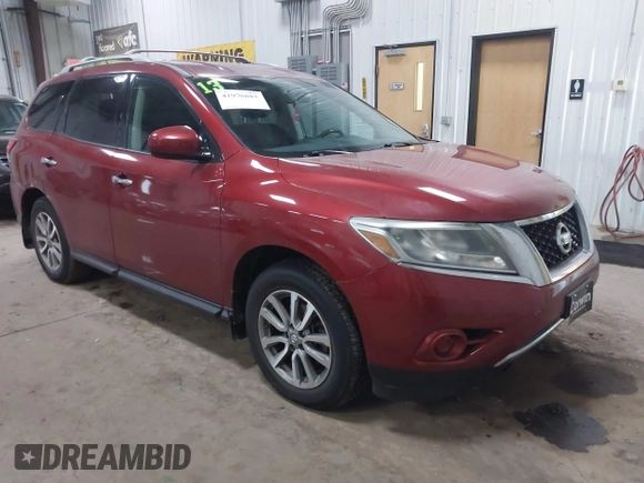 2013 Nissan Pathfinder SL with VIN 5N1AR2MM5DC619891, listed as a IAAI auction lot 41976881 with 186,032 mi miles and . Bid and sale history available at DreamBid. Image 1.