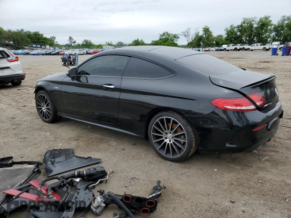 2018 Mercedes-Benz C 43 AMG with VIN WDDWJ6EB8JF684725, listed as a Copart auction lot 58220615 with 96,611 mi miles and Clean title. Bid and sale history available at DreamBid. Image 2.