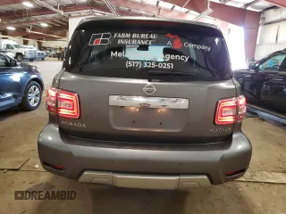 2017 Nissan Armada Platinum with VIN JN8AY2NE9H9707669, listed as a Copart auction lot 51083055 with 158,098 mi miles and Clean Title. Bid and sale history available at carsss.com. Image 6.