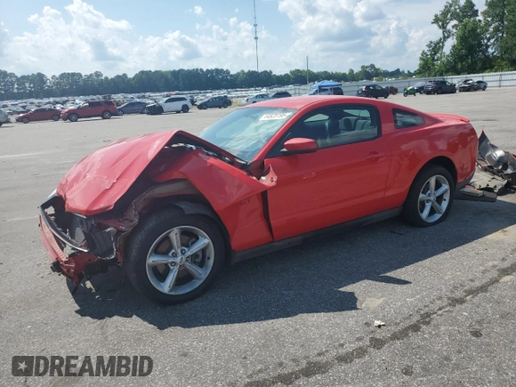 2010 Ford Mustang GT with VIN 1ZVBP8CH7A5119542, listed as a Copart auction lot 64825195 with 45,211 mi miles and Clean title. Bid and sale history available at DreamBid. Image 1.