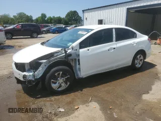 2015 Honda Civic Sedan LX with VIN 19XFB2F53FE105988, listed as a Copart auction lot 53508635 with 61,602 mi miles and Salvage Title. Bid and sale history available at carsss.com. Image 1.