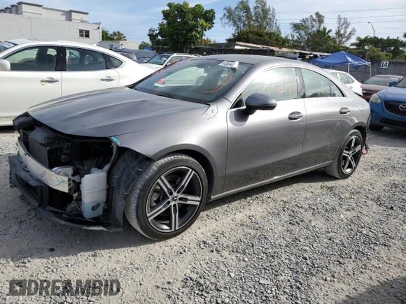 2020 Mercedes-Benz CLA 250 with VIN W1K5J4GB7LN085563, listed as a Copart auction lot 45048894 with 55,297 mi miles and . Bid and sale history available at DreamBid. Image 1.