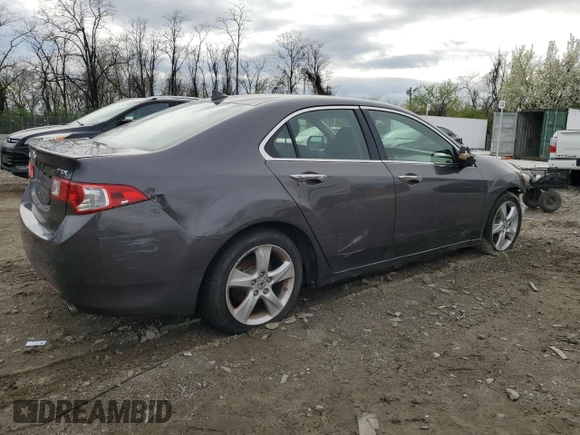 2010 Acura TSX with VIN JH4CU2F63AC012036, listed as a Copart auction lot 52008175 with 0 mi miles and Salvage Title. Bid and sale history available at carsss.com. Image 3.