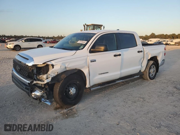 2020 Toyota Tundra 2WD SR5 with VIN 5TFEY5F17LX263254, listed as a Copart auction lot 76206444 with 57,348 mi miles and Salvage Title. Bid and sale history available at carsss.com. Image 1.