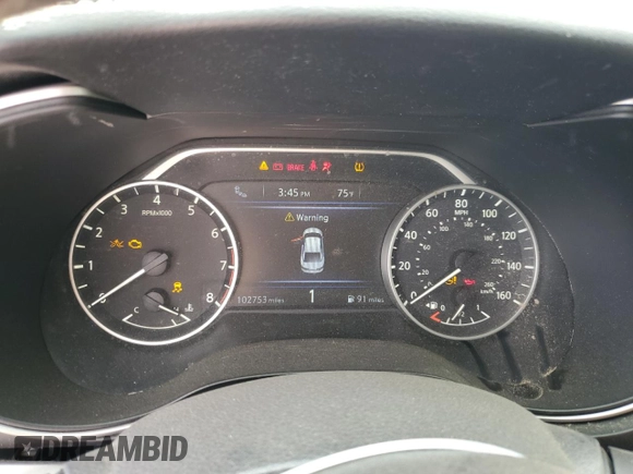 2019 Nissan Maxima SV with VIN 1N4AA6AV3KC363317, listed as a Copart auction lot 73350614 with 102,753 mi miles and Salvage title. Bid and sale history available at DreamBid. Image 9.