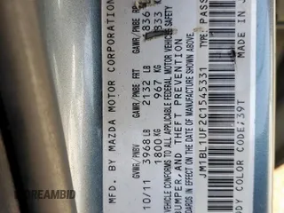 2012 Mazda 3 i Sport with VIN JM1BL1UF2C1545331, listed as a Copart auction lot 54230345 with 139,799 mi miles and Salvage Title. Bid and sale history available at DreamBid. Image 12.