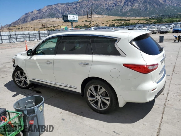 2015 Infiniti QX60 with VIN 5N1AL0MM5FC511828, listed as a Copart auction lot 64392735 with 111,444 mi miles and Salvage title. Bid and sale history available at DreamBid. Image 2.