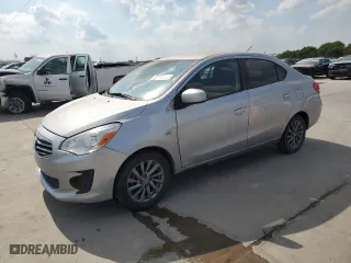 2019 Mitsubishi Mirage G4 ES with VIN ML32F3FJ0KHF16622, listed as a Copart auction lot 61160784 with 115,490 mi miles and Salvage Title. Bid and sale history available at carsss.com. Image 1.