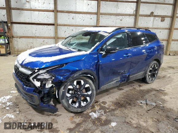 2023 Kia Sportage X-Line with VIN 5XYK6CAF7PG045310, listed as a Copart auction lot 45126015 with 46,819 mi miles and Salvage Title. Bid and sale history available at DreamBid. Image 1.