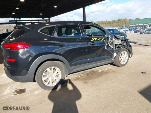 2021 Hyundai Tucson SE with VIN KM8J2CA46MU374351, listed as a IAAI auction lot 41211443 with 46,273 mi miles. Bid and sale history available at carsss.com. Image 4.