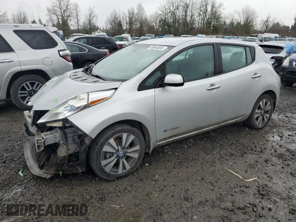 2013 Nissan LEAF S with VIN 1N4AZ0CP8DC408758, listed as a Copart auction lot 46844845 with 71,576 mi miles and Salvage Title. Bid and sale history available at carsss.com. Image 1.