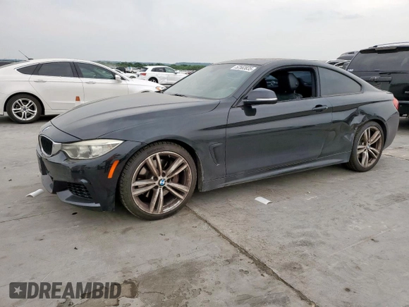 2015 BMW 4 Series 435i with VIN WBA3R1C59FK193405, listed as a Copart auction lot 52563835 with 86,820 mi miles and Salvage title. Bid and sale history available at DreamBid. Image 1.
