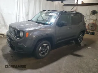 2017 Jeep Renegade Sport z VIN ZACCJBAB9HPF67335, wystawiony jako Copart lot #57767265 z przebiegiem 95 431 mil mil oraz Szkoda całkowita • Salvage title. Historia ofert i sprzedaży dostępna na DreamBid. Obrazek 1.