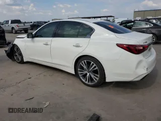 2023 Infiniti Q50 Sensory with VIN JN1EV7CP5PM511511, listed as a Copart auction lot 70323834 with 29,298 mi miles and Salvage title. Bid and sale history available at DreamBid. Image 2.