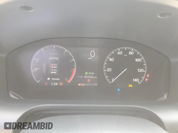 2025 Honda HR-V EX-L z VIN 3CZRZ1H78SM700850, wystawiony jako Copart lot #55577205 z przebiegiem 13 132 mil mil oraz Szkoda całkowita • Salvage title. Historia ofert i sprzedaży dostępna na DreamBid. Obrazek 9.