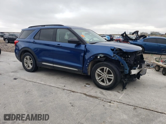2022 Ford Explorer XLT with VIN 1FMSK7DH9NGA81828, listed as a Copart auction lot 51229085 with 66,468 mi miles and Salvage Title. Bid and sale history available at carsss.com. Image 4.