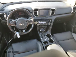 2018 Kia Sportage EX with VIN KNDPN3AC6J7421403, listed as a Copart auction lot 82428954 with 129,280 mi miles and Salvage Title. Bid and sale history available at DreamBid. Image 8.