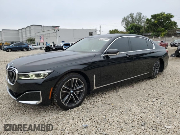 2022 BMW 7 Series 750i xDrive with VIN WBA7U2C02NCJ27538, listed as a Copart auction lot 42022885 with 29,083 mi miles and Salvage title. Bid and sale history available at DreamBid. Image 1.