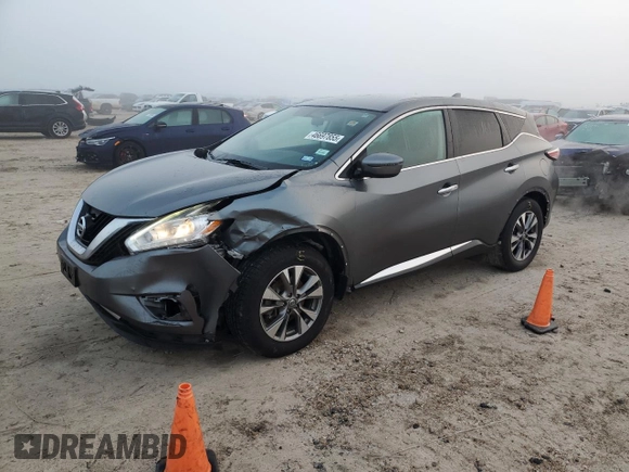 2017 Nissan Murano S z VIN 5N1AZ2MG2HN163420, wystawiony jako Copart lot #46697855 z przebiegiem 118 472 mil mil oraz Czysty tytuł • Clean title. Historia ofert i sprzedaży dostępna na DreamBid. Obrazek 1.