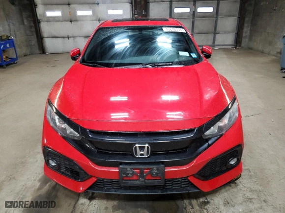 2018 Honda Civic Hatchback EX with VIN SHHFK7H57JU422443, listed as a Copart auction lot 49642795 with 99,267 mi miles and Salvage Title. Bid and sale history available at carsss.com. Image 5.