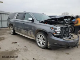 2020 Chevrolet Suburban Premier with VIN 1GNSKJKC8LR229551, listed as a Copart auction lot 43632235 with 109,020 mi miles and Salvage Title. Bid and sale history available at carsss.com. Image 4.