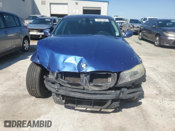 2011 BMW 3 Series 328i with VIN WBAPH7C57BE674219, listed as a Copart auction lot 52341685 with 153,621 mi miles and Salvage Title. Bid and sale history available at carsss.com. Image 5.