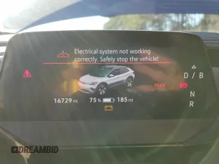 2021 Volkswagen ID.4 Pro S z VIN WVGUNPE2XMP066456, wystawiony jako Copart lot #43971075 z przebiegiem 16 729 mil mil oraz Szkoda całkowita • Salvage title. Historia ofert i sprzedaży dostępna na DreamBid. Obrazek 9.
