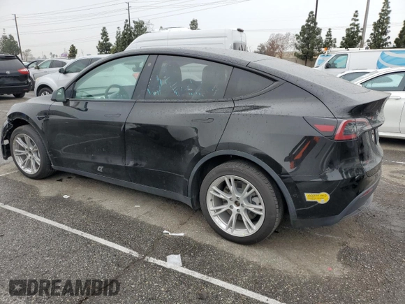 2021 Tesla Model Y Long Range with VIN 5YJYGDEEXMF294556, listed as a Copart auction lot 46668035 with 42,772 mi miles and Salvage Title. Bid and sale history available at DreamBid. Image 2.