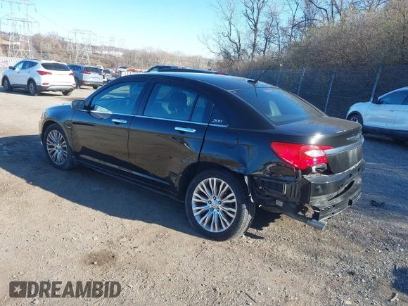 2011 Chrysler 200 Limited with VIN 1C3BC2FG4BN603513, listed as a IAAI auction lot 41036136 with 48,512 mi miles. Bid and sale history available at carsss.com. Image 3.