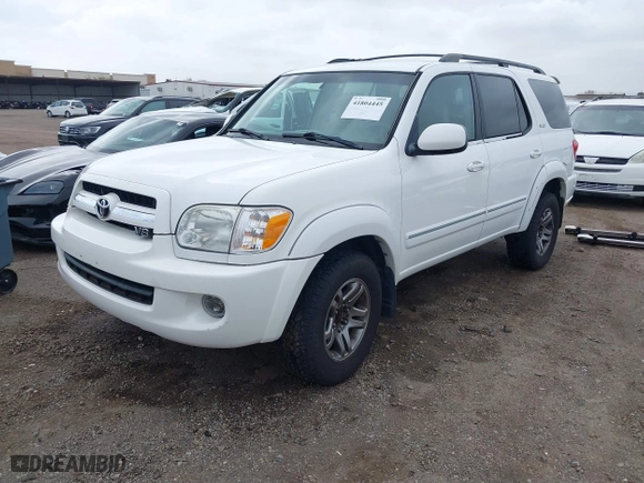 2006 Toyota Sequoia SR5 with VIN 5TDZT34A86S279237, listed as a IAAI auction lot 41804445 with 229,842 mi miles. Bid and sale history available at carsss.com. Image 2.