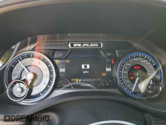 2020 Ram 1500 Limited with VIN 1C6RREHT8LN133645, listed as a Copart auction lot 66593964 with 112,388 mi miles and Salvage title. Bid and sale history available at DreamBid. Image 9.