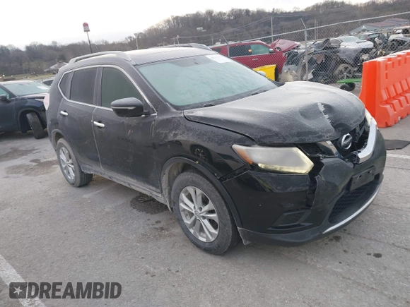 2015 Nissan Rogue SL with VIN 5N1AT2MT3FC808454, listed as a IAAI auction lot 41212587 with 102,563 mi miles. Bid and sale history available at carsss.com. Image 1.